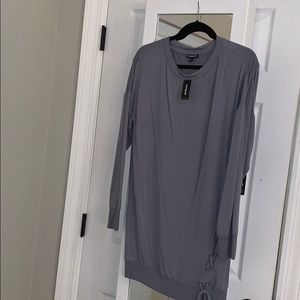 Blue long sleeve dress/tunic